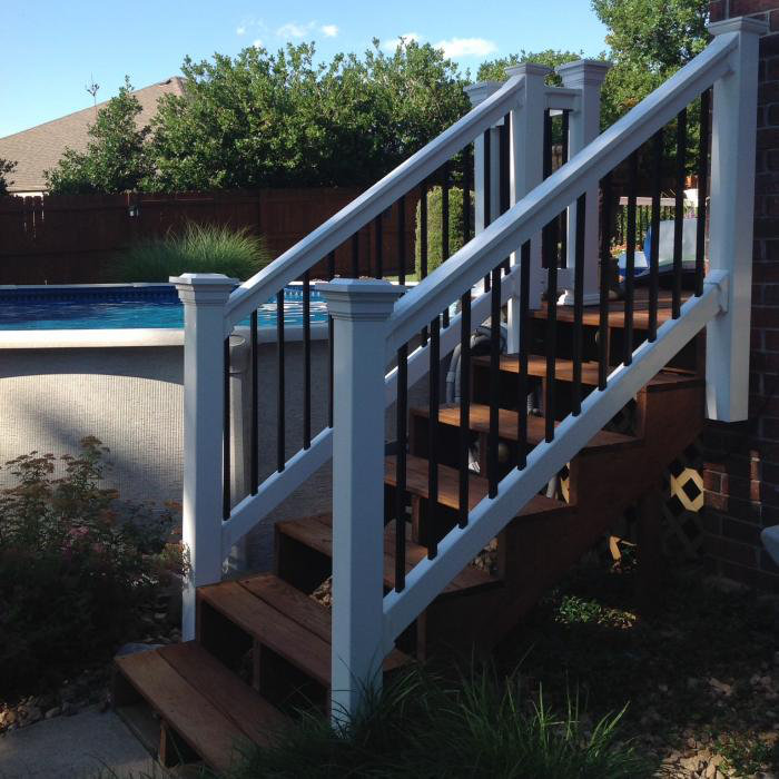 VinylFenceWholesaler Beaumont Stair Railing Wayfair